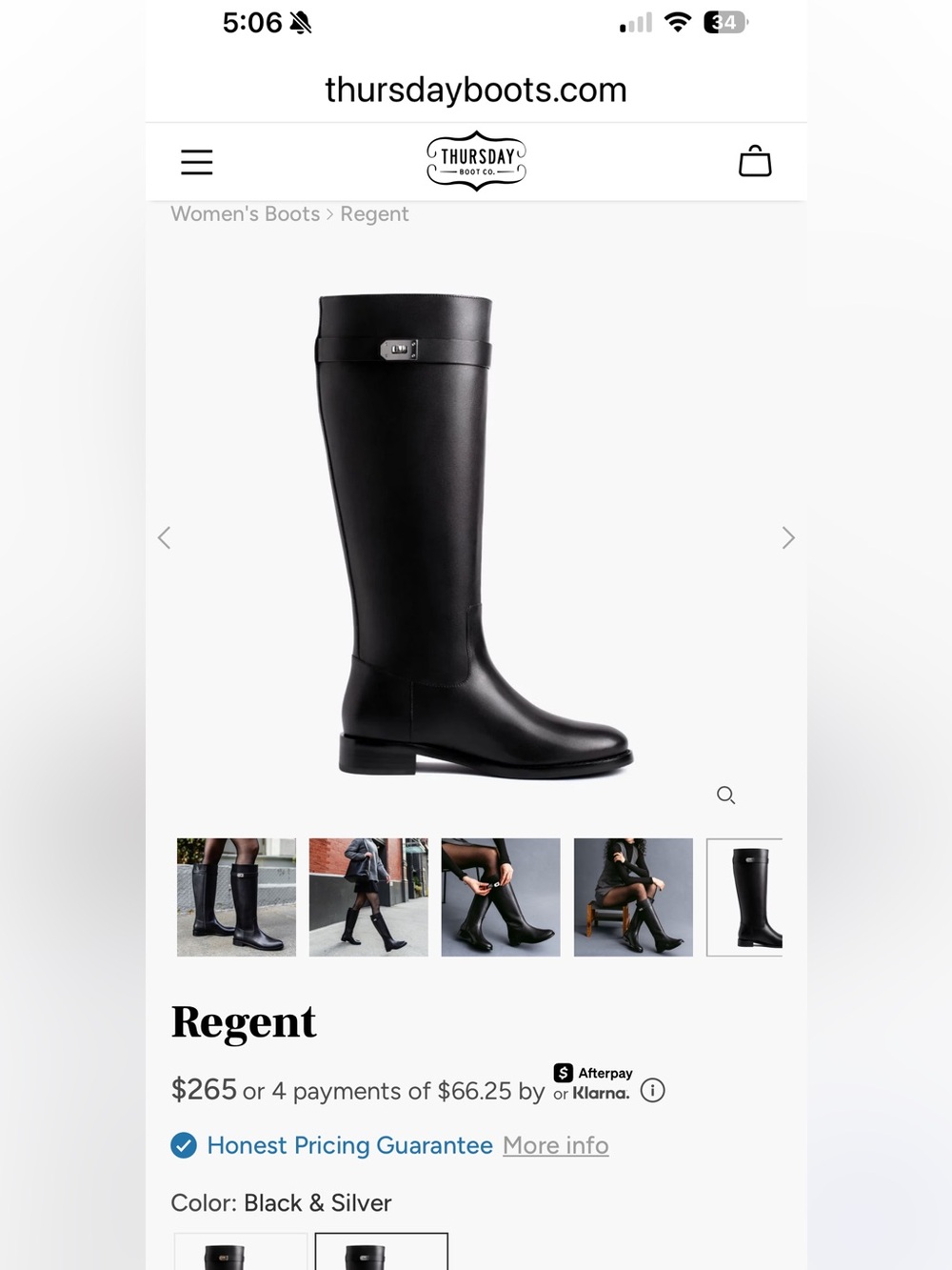 Thursday Regent Boots